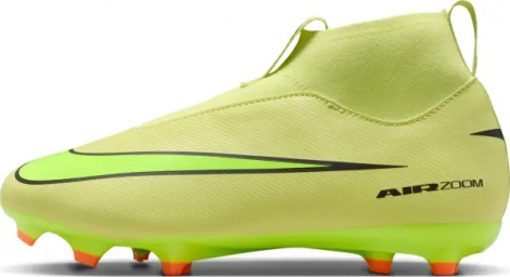 Бутсы детские Nike JR MERCURIAL ZOOM SUPERFLY 10 ACADEMY FG/MG лаймовые FQ8304-300