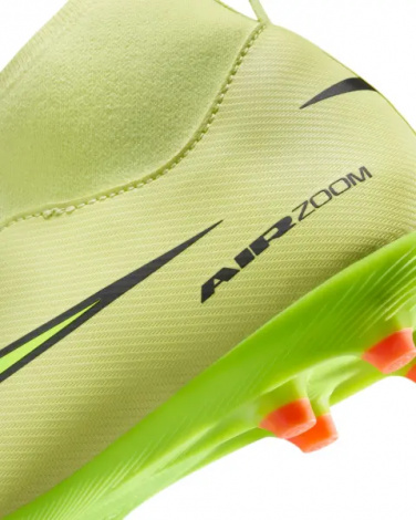 Бутсы детские Nike JR MERCURIAL ZOOM SUPERFLY 10 ACADEMY FG/MG лаймовые FQ8304-300