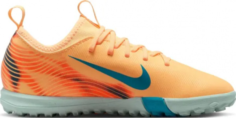 Сороконіжки (шиповки) дитячі Nike JR MERCURIAL ZOOM VAPOR 16 ACADEMY KYLIAN MBAPPÉ TF оранжево-темно-бірюзові FQ8285-801