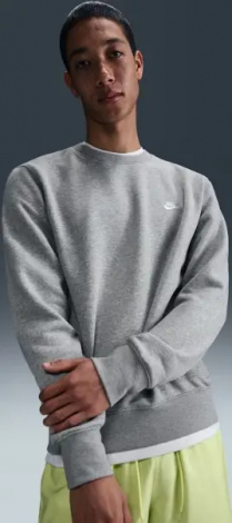 Світшот Nike CLUB FLEECE сірий FN3886-063