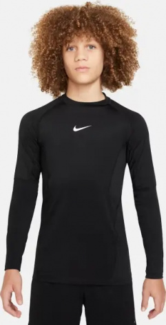 Лонгслів підлітковий Nike PRO DRI-FIT чорний FJ6822-010
