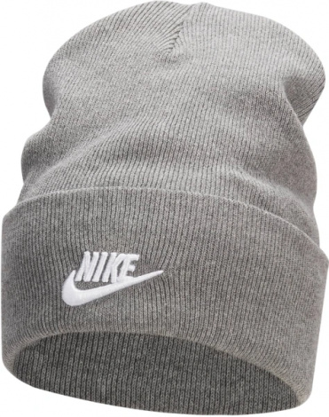 Шапка Nike U PEAK TALL CUFF FUTURA BEANIE сіра FB6528-091
