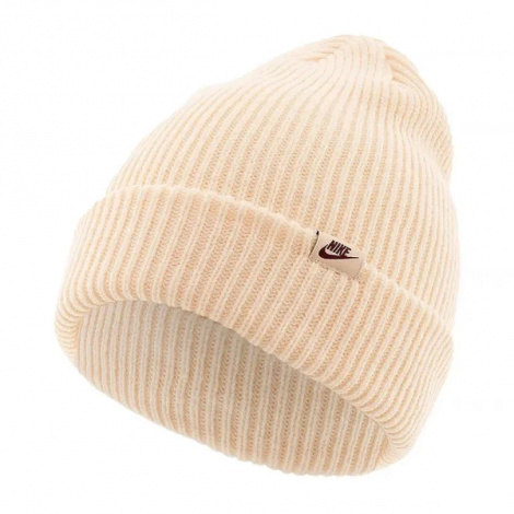 Шапка Nike U NK PEAK BEANIE SC FUT L бежевая FB6526-838