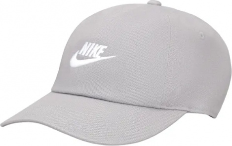 Кепка подростковая Nike CLUB UNSTRUCTURED FUTURA WASH серая FB5063-073