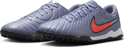 Сороконожки (шиповки) Nike TIEMPO LEGEND 10 ACADEMY TF дымчато-голубо-оранжевые DV4342-402