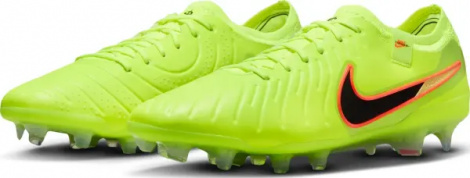 Бутси Nike TIEMPO LEGEND 10 ELITE FG лаймово-оранжево-чорні DV4328-701