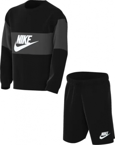 Спортивний костюм підлітковий Nike SPORTSWEAR FRENCH TERRY чорно-сірий DO6789-010