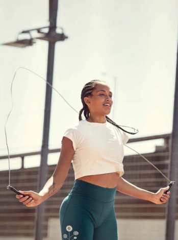 Скакалка обтяжена Adidas WEIGHTED SKIPPING ROPE чорна ADRP-13511