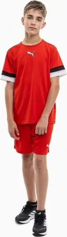 Шорты детские Puma TEAMRISE SHORT JR красные 704943-01