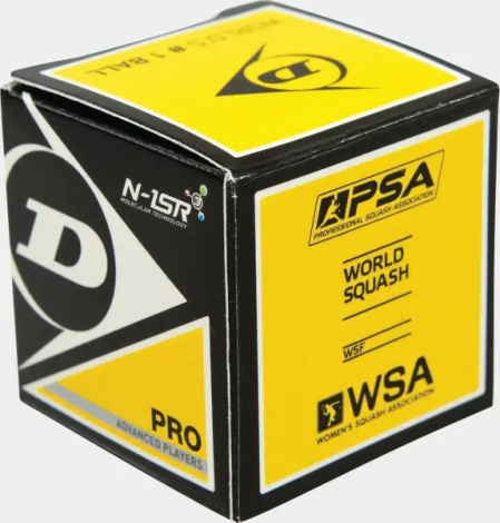 Мяч для сквоша Dunlop PRO 2 черно-белый 700108PRO