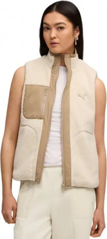 Жилетка женская Puma REVERSIBLE SHERPA бежево-светло-коричневая 68838887