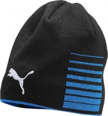 Шапка Puma LIGA REVERSIBLE BEANIE черно-синяя 022357-02