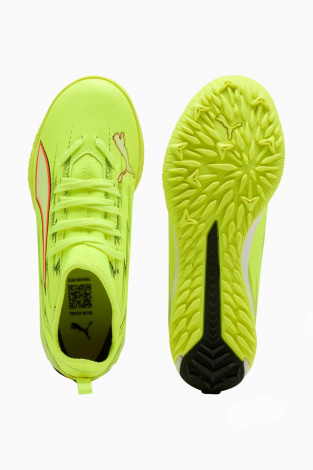 Сороконіжки Puma Ultra 6 Match+ LL TT Mid Junior - Лаймовий