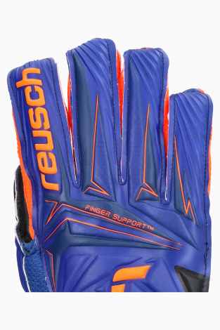 Вратарские перчатки Reusch Attrakt Infinity Finger Support Junior - синий