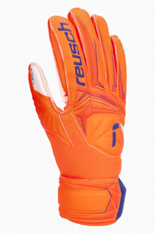 Воротарські рукавиці Reusch Attrakt Solid Finger Support Junior - помаранчевий