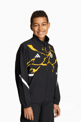 Вітровка adidas Real Madrid x Marvel 25/26 Z.N.E. Anthem Junior - чорний