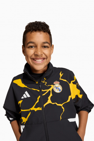 Вітровка adidas Real Madrid x Marvel 25/26 Z.N.E. Anthem Junior - чорний