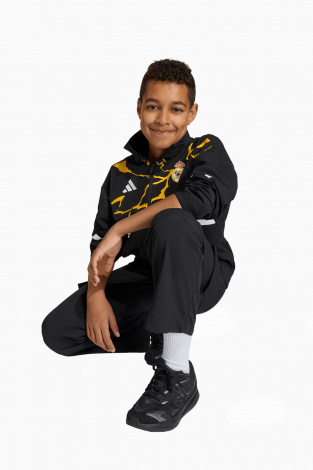 Вітровка adidas Real Madrid x Marvel 25/26 Z.N.E. Anthem Junior - чорний