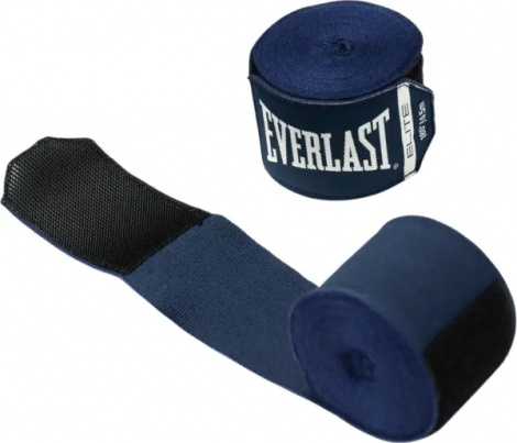 Бинты боксерские Everlast ELITE HANDWRAPS темно-синие (457,2 см) P00003326