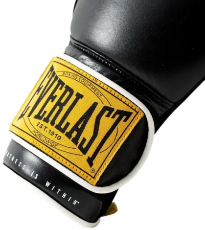 Перчатки боксерские Everlast 1910 CLASSIC TRAINING GLOVE черные (12 унций) P00001709