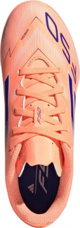 Сороконіжки (шиповки) дитячі Adidas F50 CLUB TF персиково-сині JI0040