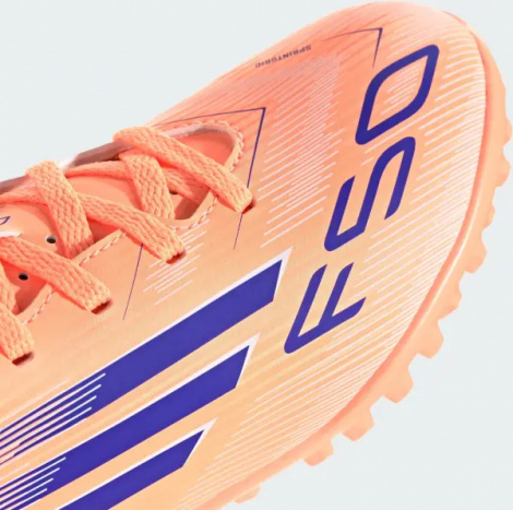 Сороконіжки (шиповки) дитячі Adidas F50 CLUB TF персиково-сині JI0040