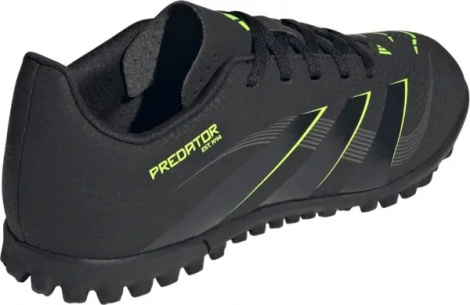 Сороконожки (шиповки) детские Adidas PREDATOR CLUB TF черно-салатовые JH8863