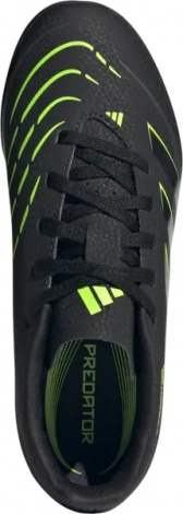Сороконожки (шиповки) детские Adidas PREDATOR CLUB TF черно-салатовые JH8863