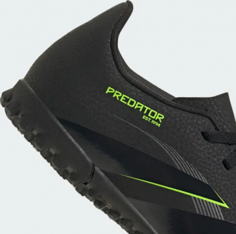 Сороконожки (шиповки) детские Adidas PREDATOR CLUB TF черно-салатовые JH8863