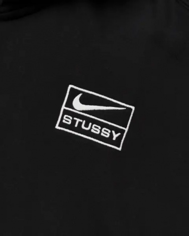 Толстовка Nike STÜSSY FLEECE черная FJ9175-010
