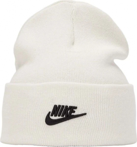 Шапка Nike U PEAK BEANIE TC FUT L біла FB6528-121