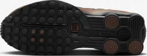 Кросівки жіночі Nike SHOX R4 коричнево-чорні AR3565-007