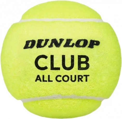Набір м'ячів для тенісу Dunlop CLUB ALL COURT 3B жовтий (3 штуки) 601629