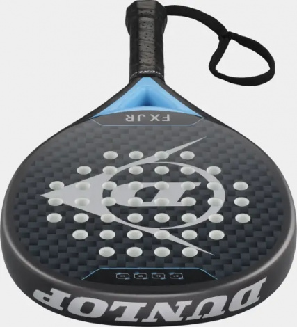 Ракетка для падл-тенниса детская Dunlop FX JUNIOR 2026 черно-голубая 10370738