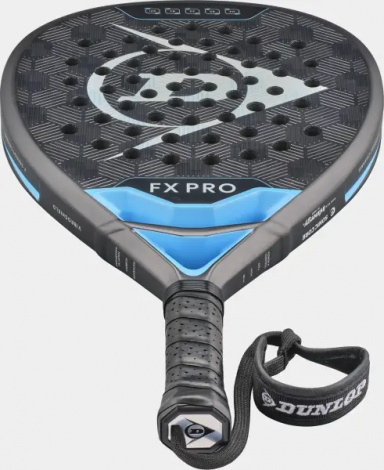 Ракетка для падл-тенісу Dunlop FX PRO 2026 чорно-блакитна 10370734