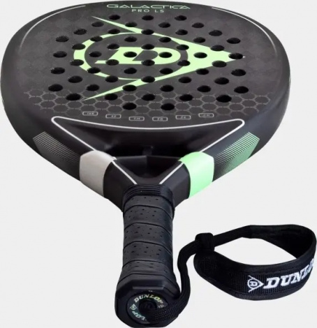 Ракетка для падл-тенісу Dunlop GALACTICA PRO LS 2025 чорно-зелена 10359941