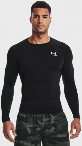 Лонгслів компресійний Under Armour HEATGEAR LONG SLEEVE чорний 1361524-001