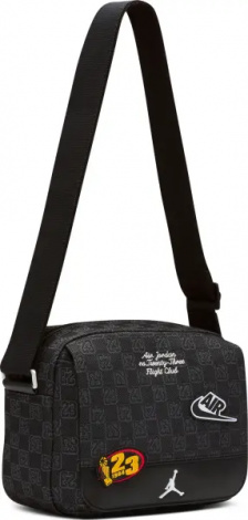 Сумка через плечо Nike JORDAN MONOGRAM MESSENGER 3.6L черная MA9156-023