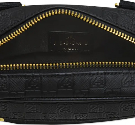 Сумка через плече Nike JORDAN MONOGRAM CAMERA BAG чорно-золота MA0988-K5X