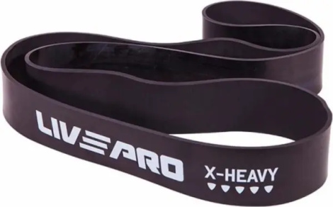 Эспандер-петля для подтягивания LivePro SUPER BAND X-HEAVY черный LP8410-XH