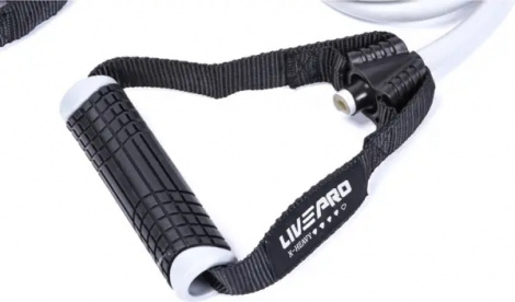 Эспандер трубчатый LivePro TONING TUBE PRO серо-черный LP8405-XH