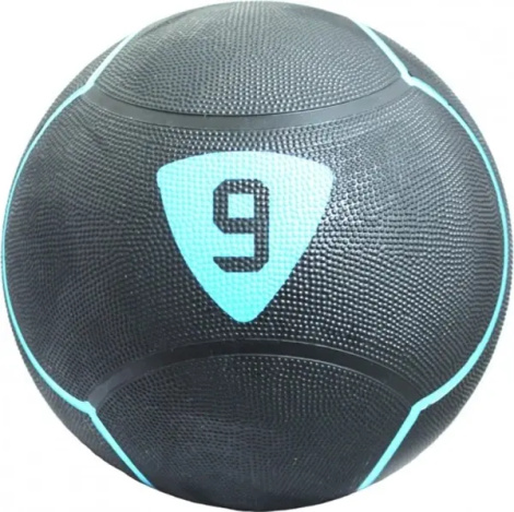 М'яч медичний (медбол) LivePro SOLID MEDICINE BALL 9 кг чорно-блакитний LP8110-9
