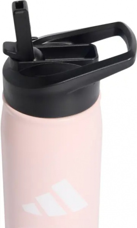 Пляшка для води Adidas METAL STRAW 600 мл світло-рожева KC6411