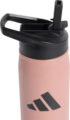 Пляшка для води Adidas METAL STRAW 600 мл рожева KC6410