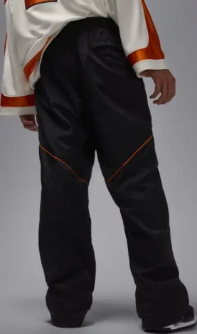 Спортивные штаны Nike JORDAN BROOKLYN DRAFT черно-оранжевые IB1047-011