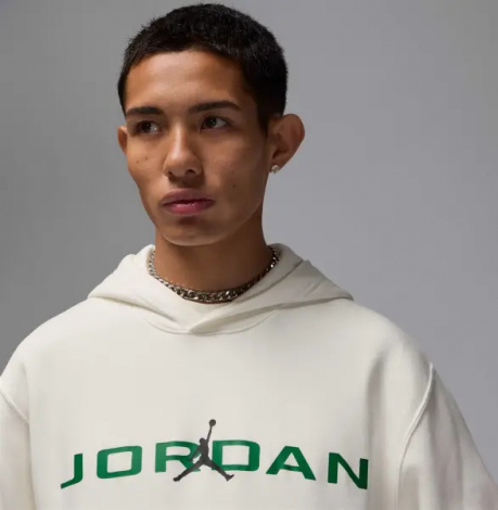 Худи Nike JORDAN ESSENTIALS FLEECE HOODIE кремовое HQ4643-133