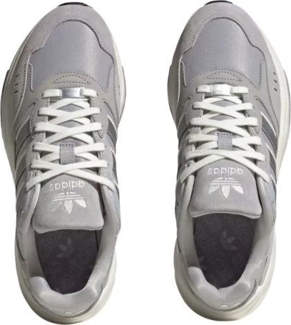 Кроссовки Adidas RETROPY F90 серо-серебряные HP6368