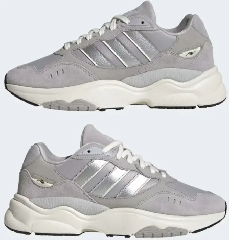 Кроссовки Adidas RETROPY F90 серо-серебряные HP6368
