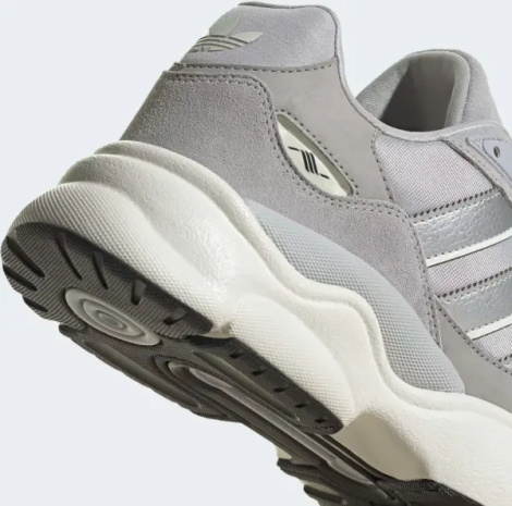 Кроссовки Adidas RETROPY F90 серо-серебряные HP6368