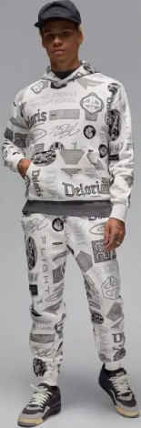 Спортивный костюм Nike JORDAN ESSENTIALS PRINTED FLEECE белый HM7254-133&HM7257-133